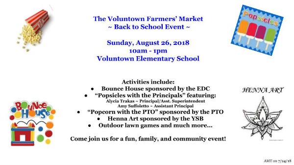 2018 Farmers Market Back to School Event